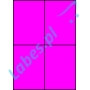 Etykiety A4 kolorowe 105x148 – różowe