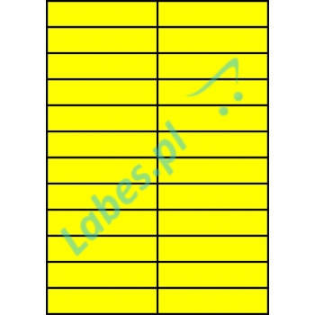 Etykiety A4 kolorowe 105x24,75 – żółte