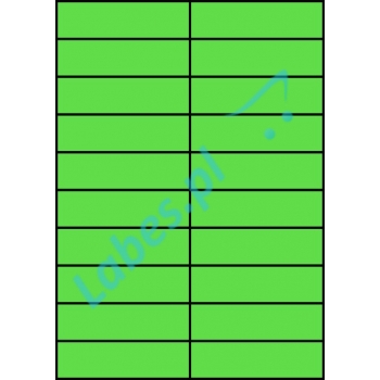 Etykiety A4 kolorowe 105x29,7 – zielone