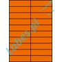 Etykiety A4 kolorowe 105x29,7 – pomarańczowe