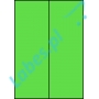 Etykiety A4 kolorowe 105x297 – zielone