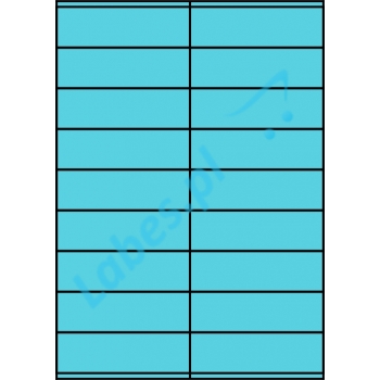 Etykiety A4 kolorowe 105x32 – niebieskie