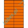 Etykiety A4 kolorowe 105x32 – pomarańczowe