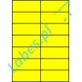 Etykiety A4 kolorowe 105x42,4 – żółte