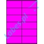 Etykiety A4 kolorowe 105x48 – różowe