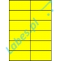 Etykiety A4 kolorowe 105x49,5 – żółte