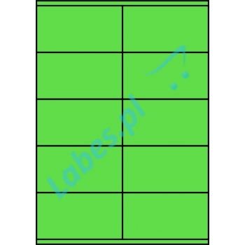 Etykiety A4 kolorowe 105x57 – zielone