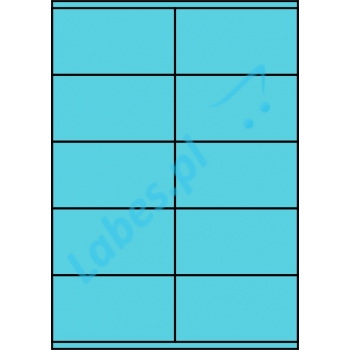 Etykiety A4 kolorowe 105x57 – niebieskie