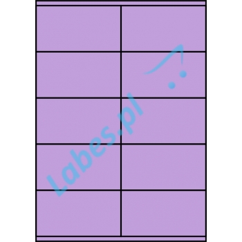 Etykiety A4 kolorowe 105x57 – fioletowe
