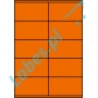 Etykiety A4 kolorowe 105x57 – pomarańczowe