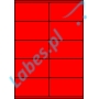 Etykiety A4 kolorowe 105x57 – czerwone