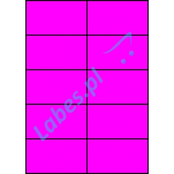 Etykiety A4 kolorowe 105x59,4 – różowe