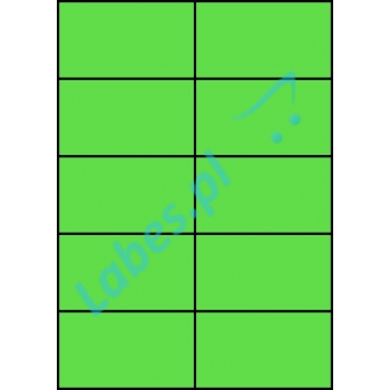 Etykiety A4 kolorowe 105x59,4 – zielone