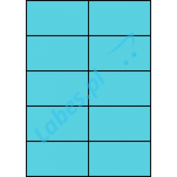 Etykiety A4 kolorowe 105x59,4 – niebieskie
