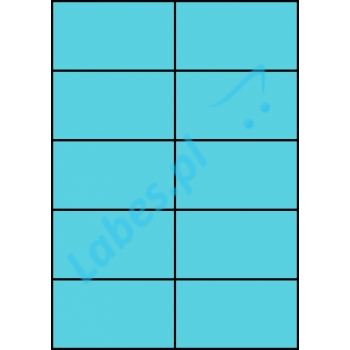 Etykiety A4 kolorowe 105x59,4 – niebieskie