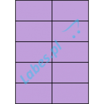 Etykiety A4 kolorowe 105x59,4 – fioletowe