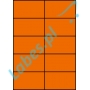 Etykiety A4 kolorowe 105x59,4 – pomarańczowe
