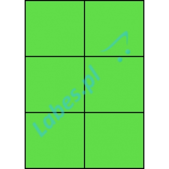 Etykiety A4 kolorowe 105x99 – zielone