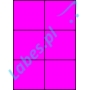 Etykiety A4 kolorowe 105x99 – różowe