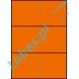 Etykiety A4 kolorowe 105x99 – pomarańczowe