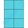 Etykiety A4 kolorowe 105x99 – niebieskie