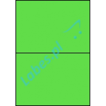 Etykiety A4 kolorowe 210x148 – zielone