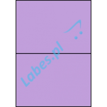 Etykiety A4 kolorowe 210x148 – fioletowe