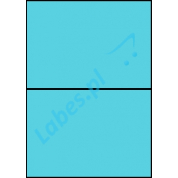 Etykiety A4 kolorowe 210x148 – niebieskie