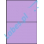 Etykiety A4 kolorowe 210x148 – fioletowe