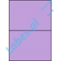 Etykiety A4 kolorowe 210x148 – fioletowe