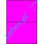 Etykiety A4 kolorowe 210x148 – różowe