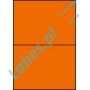 Etykiety A4 kolorowe 210x148 – pomarańczowe
