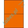 Etykiety A4 kolorowe 210x148 – pomarańczowe