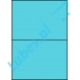 Etykiety A4 kolorowe 210x148 – niebieskie