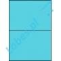 Etykiety A4 kolorowe 210x148 – niebieskie