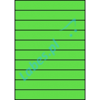 Etykiety A4 kolorowe 210x29,7 – zielone