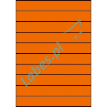 Etykiety A4 kolorowe 210x29,7 – pomarańczowe