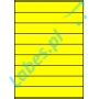 Etykiety A4 kolorowe 210x32 – żółte