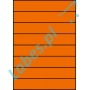 Etykiety A4 kolorowe 210x37 – pomarańczowe