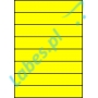 Etykiety A4 kolorowe 210x37 – żółte