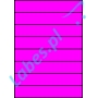 Etykiety A4 kolorowe 210x37 – różowe