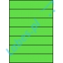 Etykiety A4 kolorowe 210x42,4 – zielone