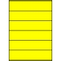 Etykiety A4 kolorowe 210x48 – żółte
