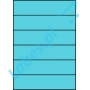 Etykiety A4 kolorowe 210x49,5 – niebieskie