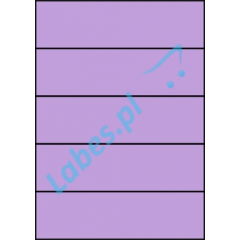 Etykiety A4 kolorowe 210x59,4 – fioletowe