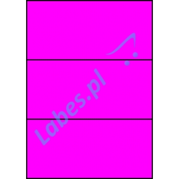 Etykiety A4 kolorowe 210x99 – różowe