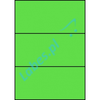 Etykiety A4 kolorowe 210x99 – zielone