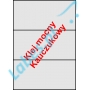 Etykiety A4 klej wzmocniony 210x99
