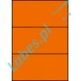 Etykiety A4 kolorowe 210x99 – pomarańczowe