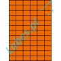 Etykiety A4 kolorowe 35x24,75 – pomarańczowe
